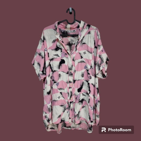 VINTAGE 90's button up blouse - Picture 1 of 4